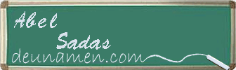 Abel Sadas Visitenkarte